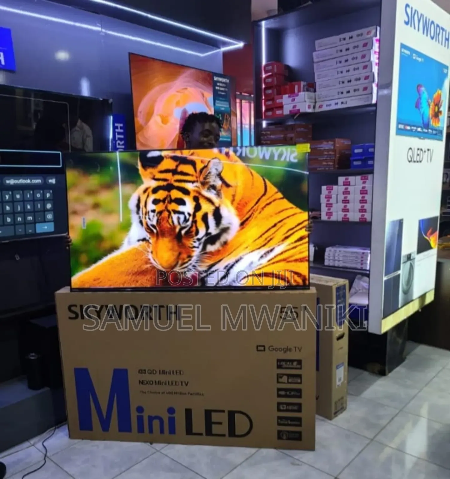 Skyworth 65′′ Miniled Uhd Google Tv Frameless Screen Dolby Vision