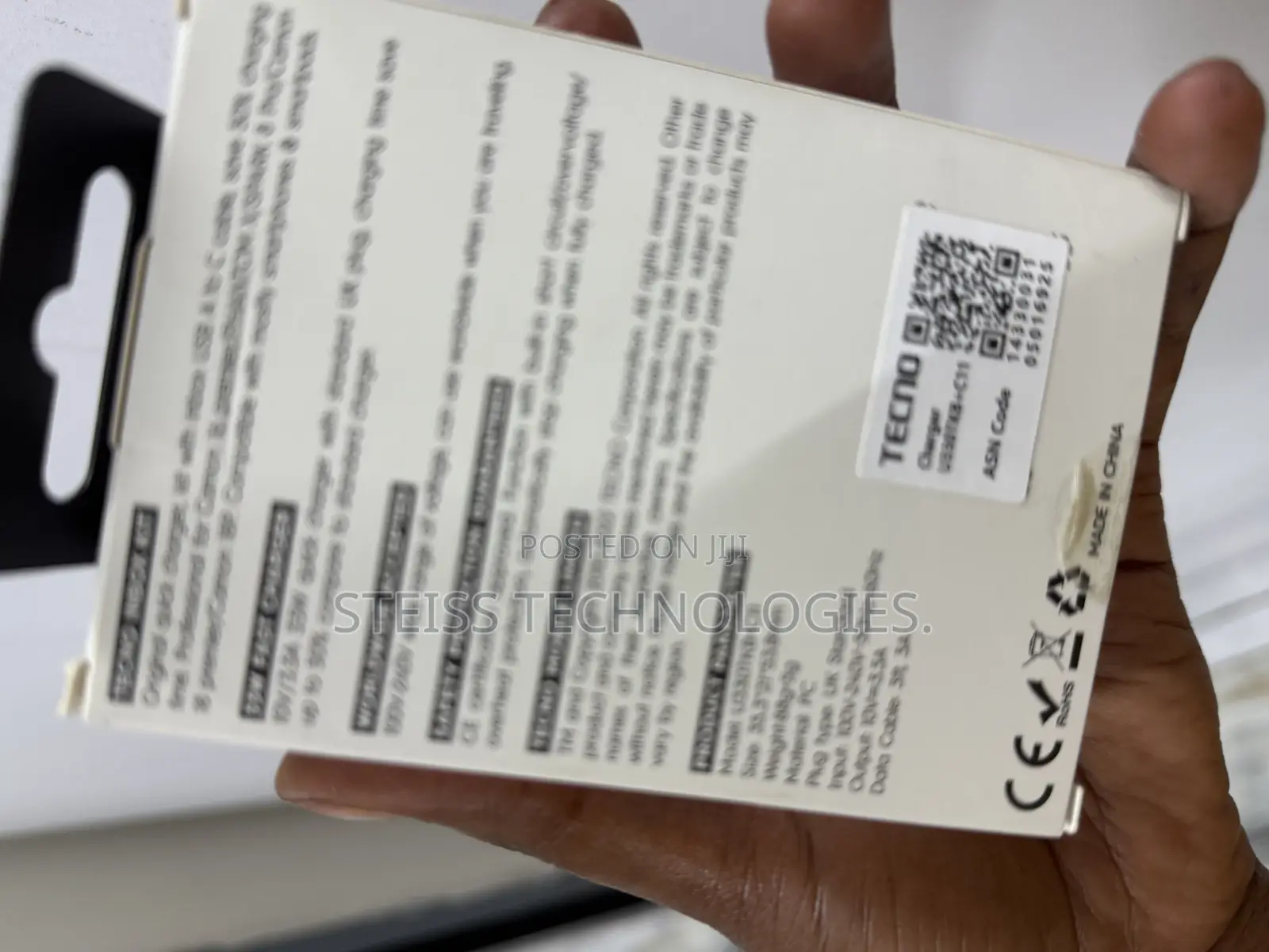 33w Tecno Type C Charger