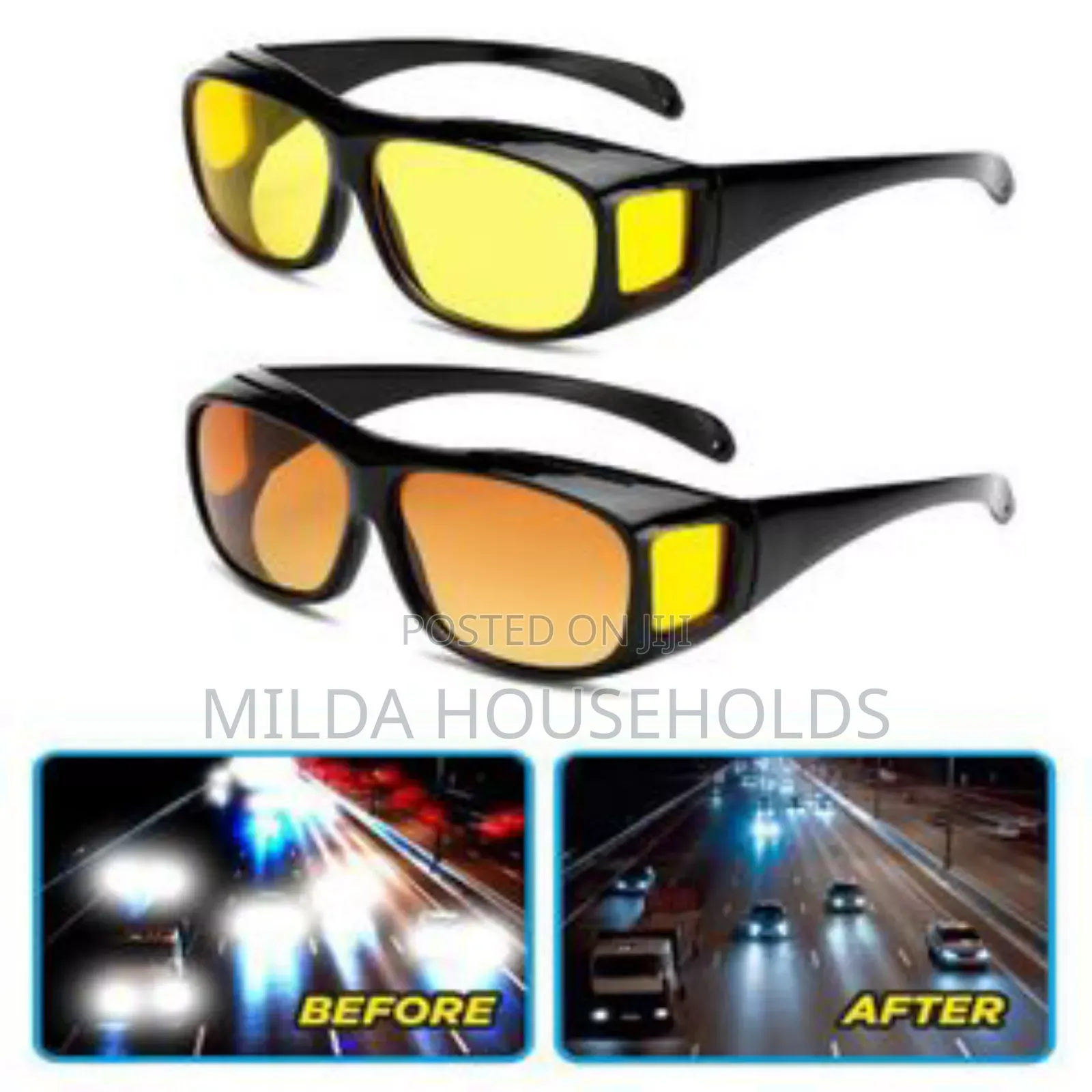 Anti-Glare Night Vision Driver Goggles Night Driving