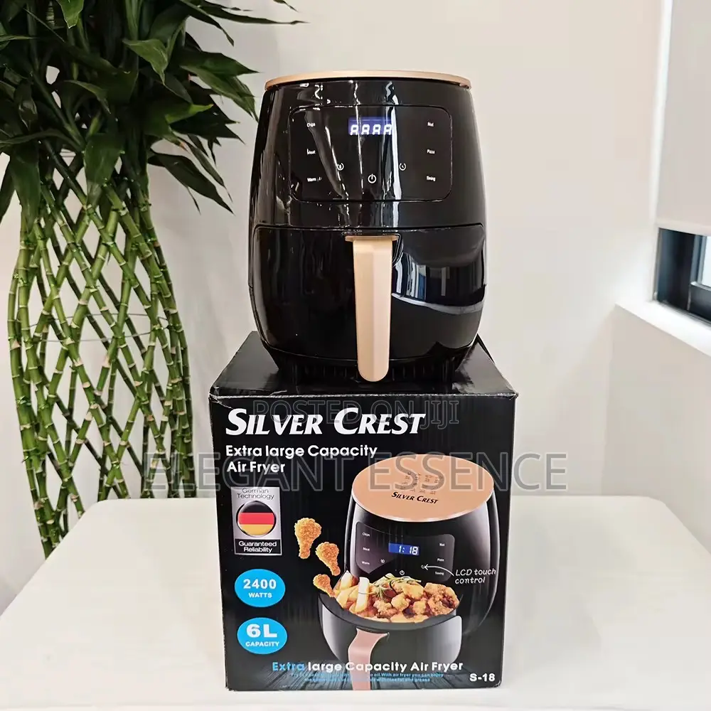 Silvercrest 6l Air Fryer With Metallic Oven Oil-Free Healthy Cooking
