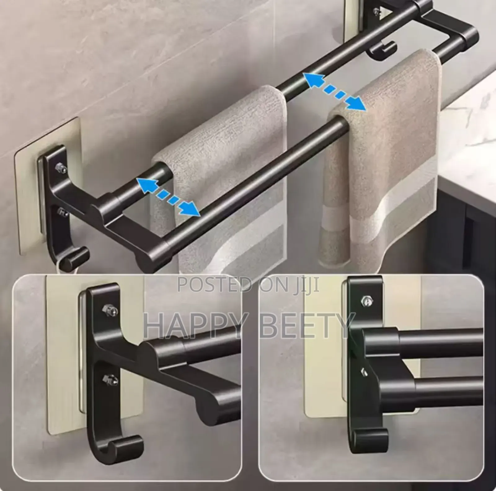 Punch Free Towel Rack