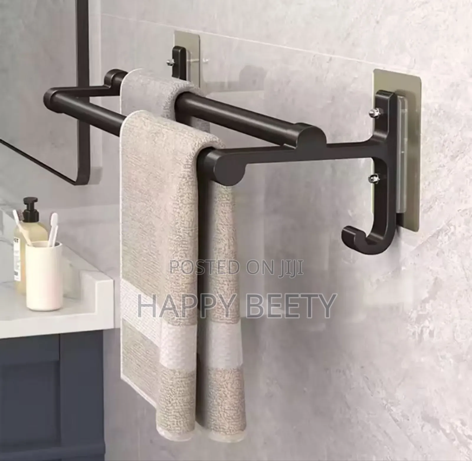 Punch Free Towel Rack