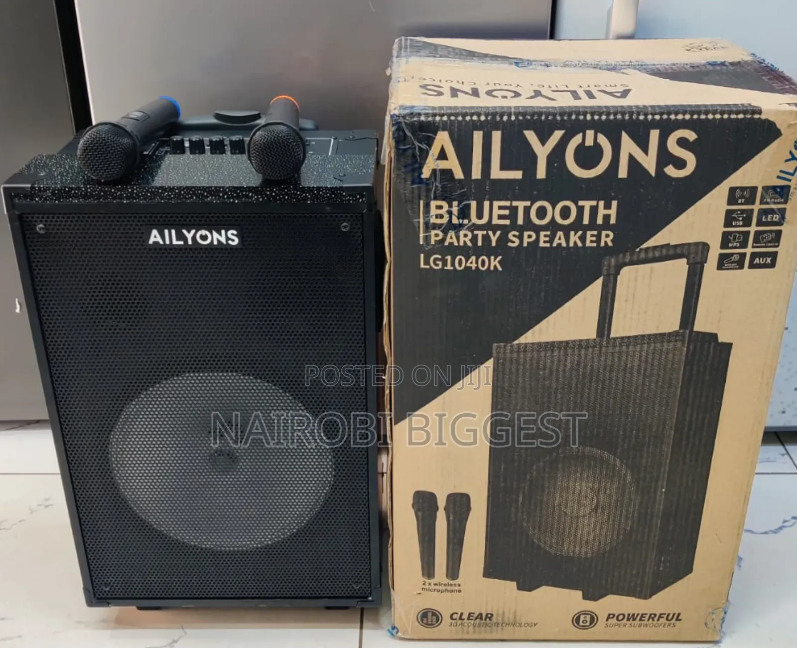 *Ailyons Portable Party Speaker 1040k 10"