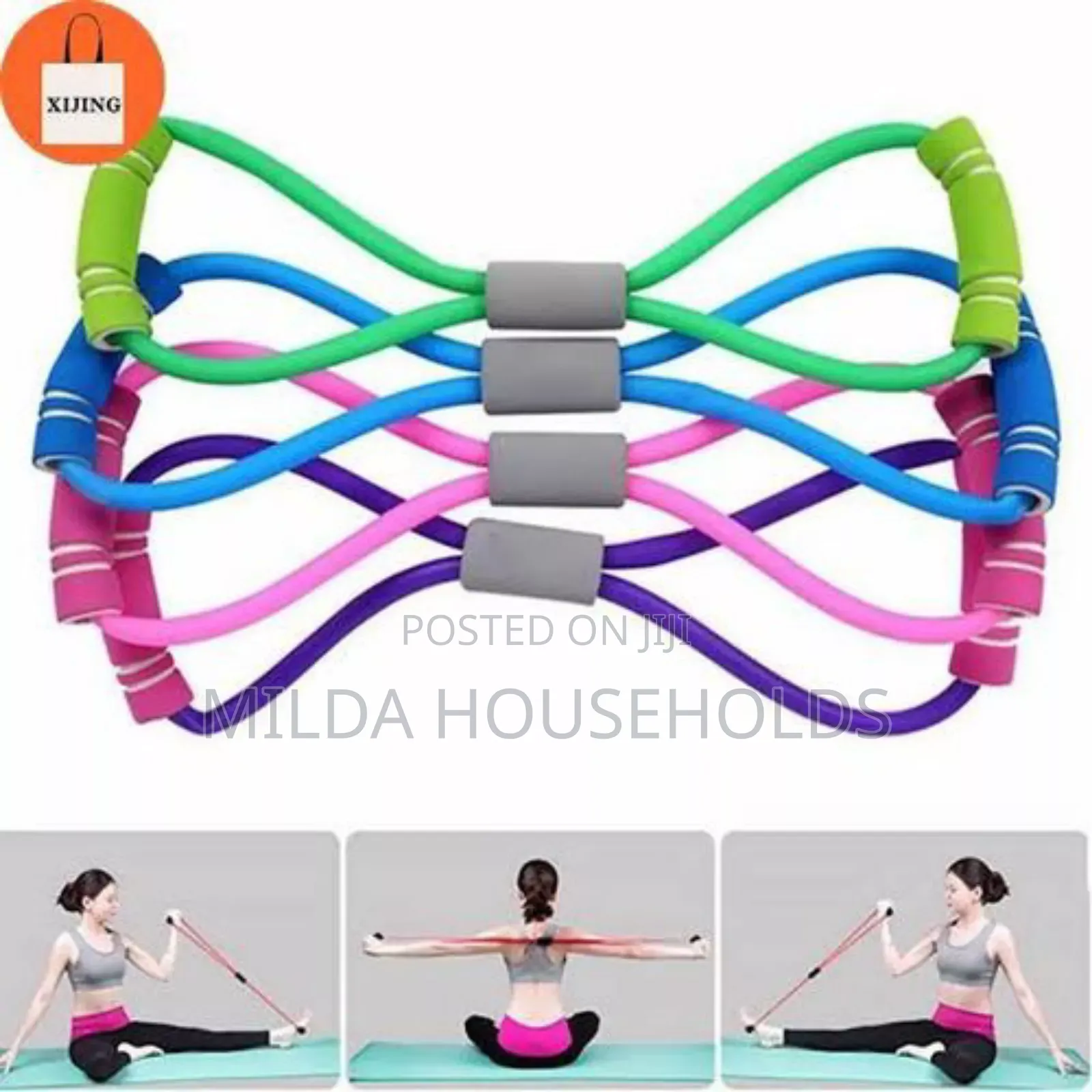 Resistance Bands With Foam Sport at Home Yoga Fitness Accessories