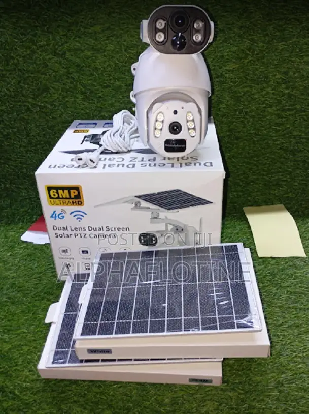 6mp-Ultrahd 4g Ubox Dual-Lens Dual Screen Solar-PTZ Camera