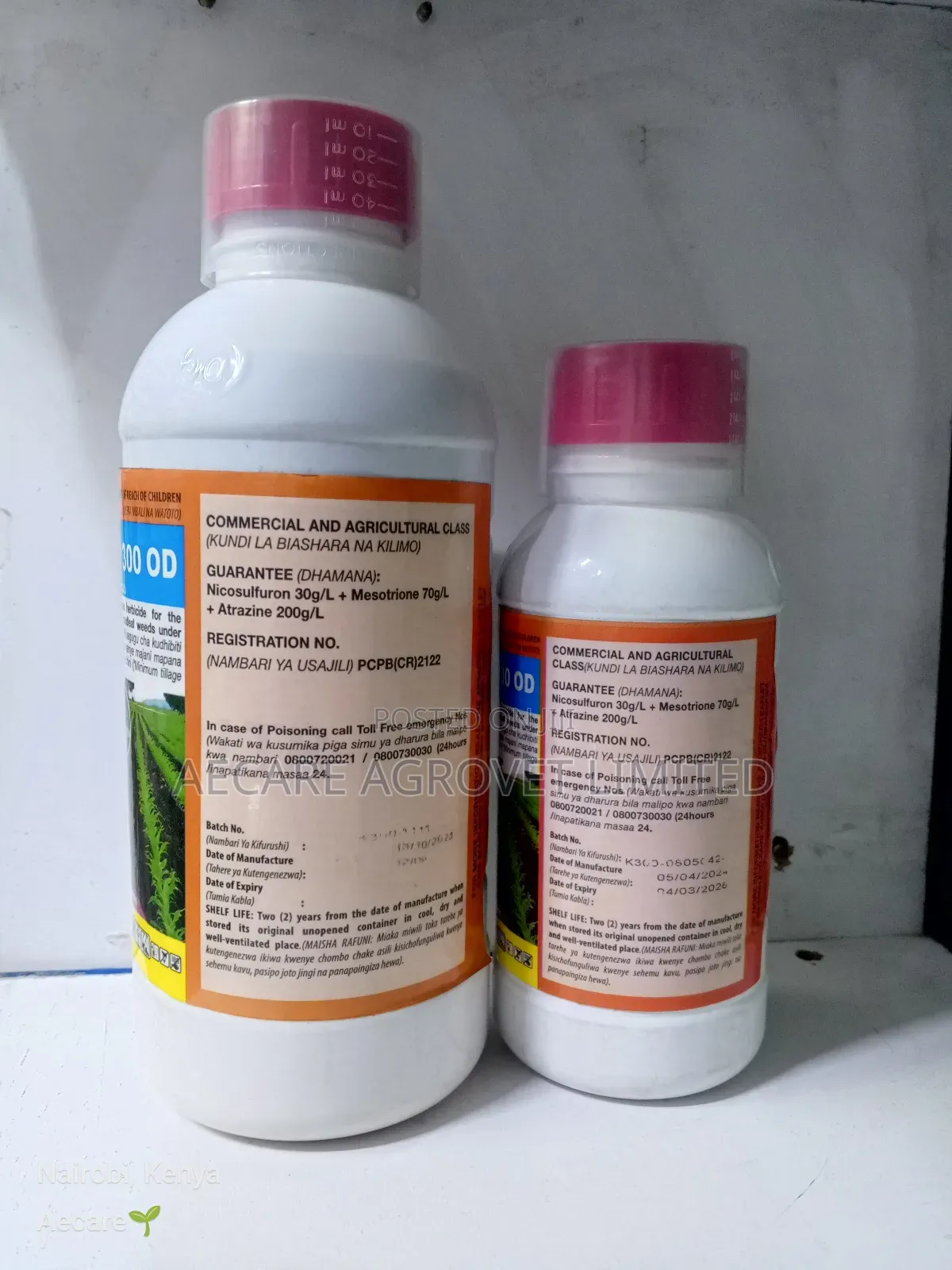Kolopa 30od Oil Dispersion Herbicide 500ml, 1litre
