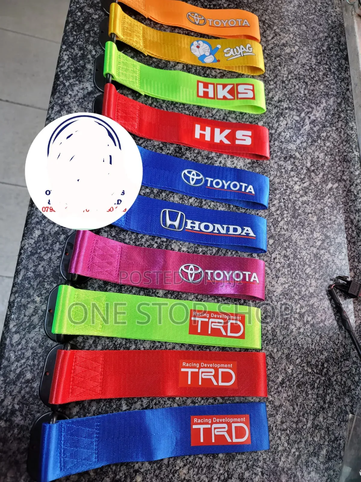 Different Colors Branded Tow Hooks Decor Bumper Hanging Straps