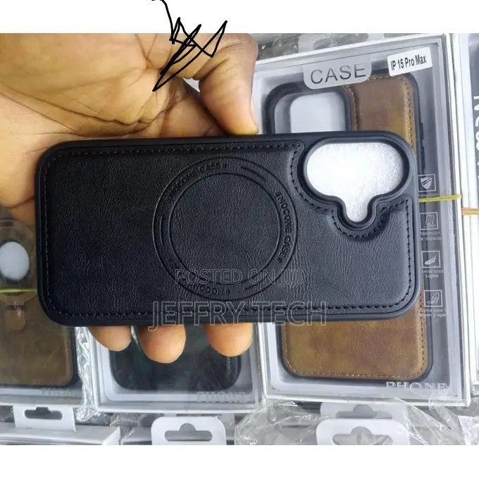 Luxury Quality Magnetic Leather Case for iPhone 17