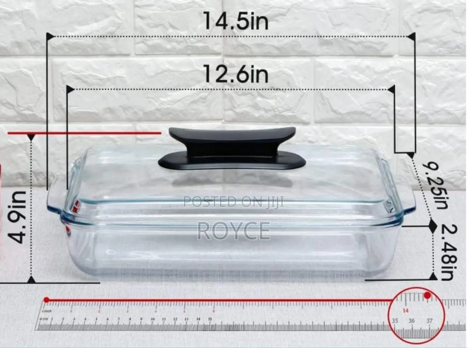 Casserole Baking Tin With Lid- 4l