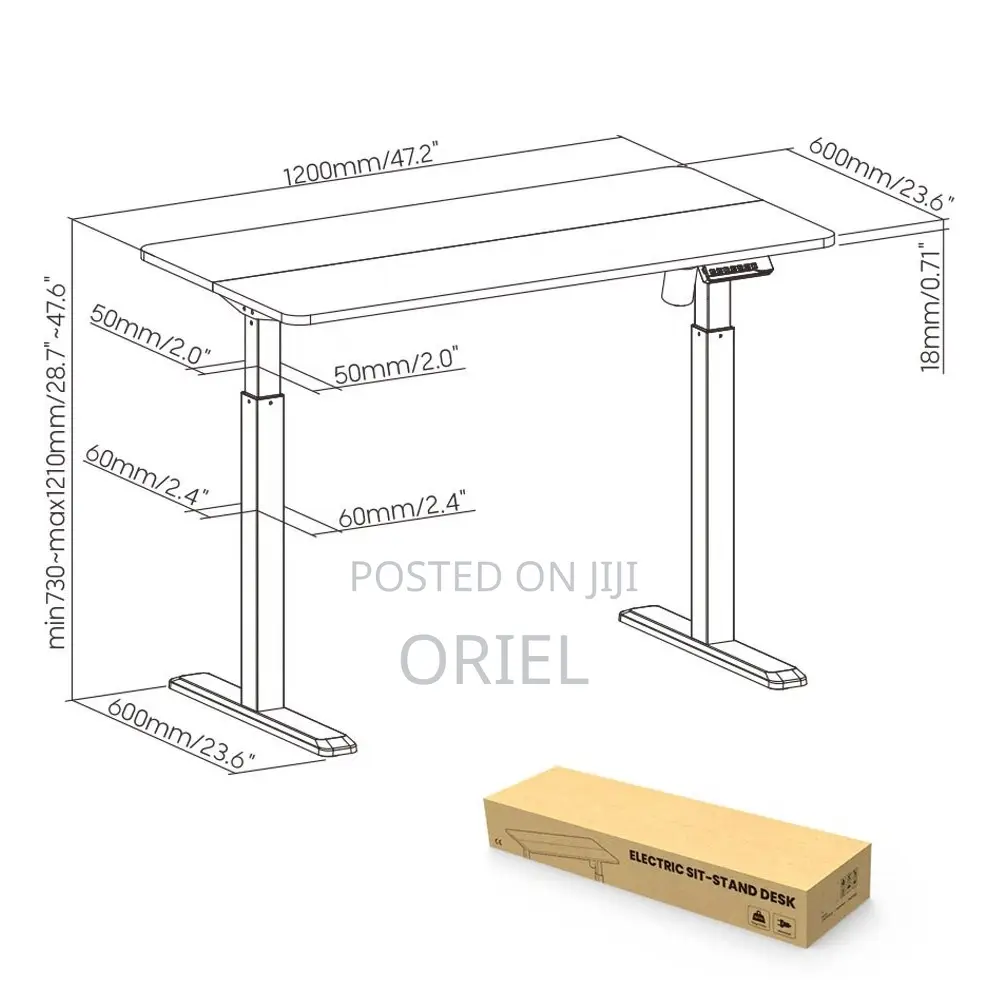 Standing Desk: Elite Rise Motorized Sit-Stand Office Desk