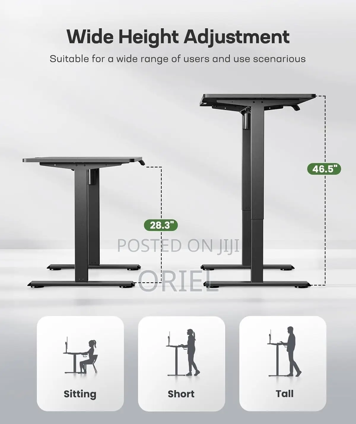 Standing Desk: Elite Rise Motorized Sit-Stand Office Desk
