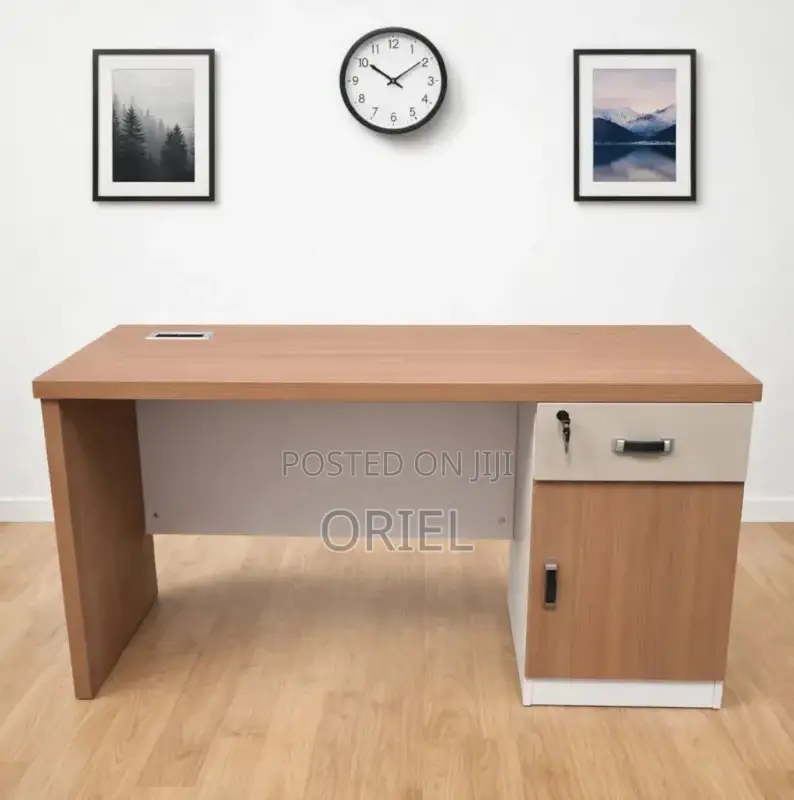 Office Desk: Primework 1.4m Contemporary Computer Desk