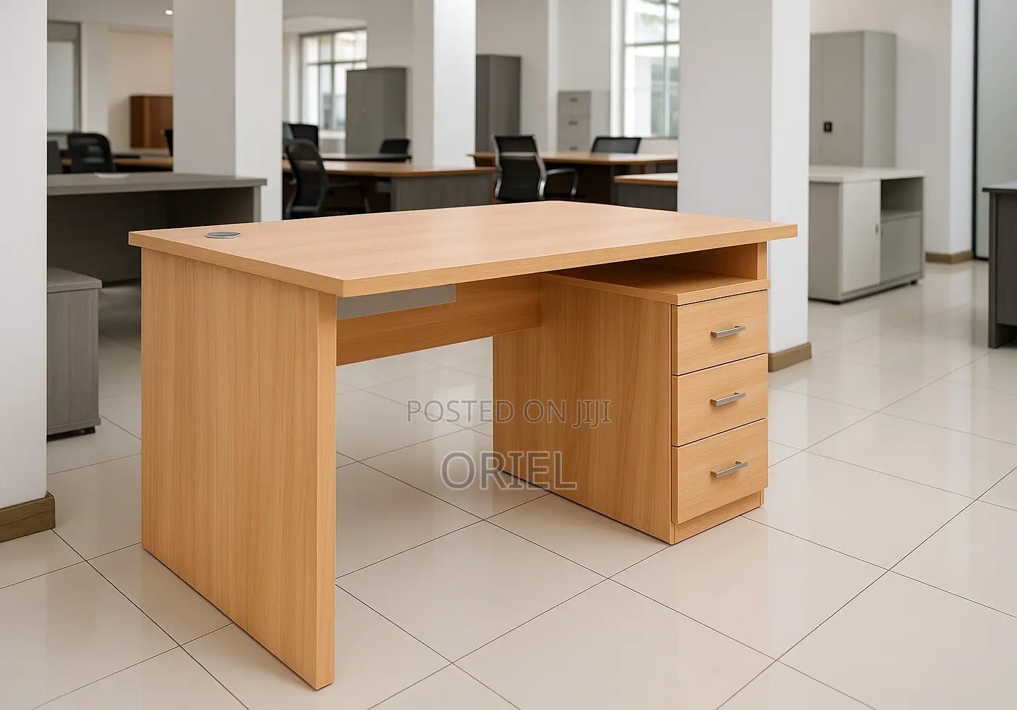 Office Desk: Primework 1.4m Contemporary Computer Desk