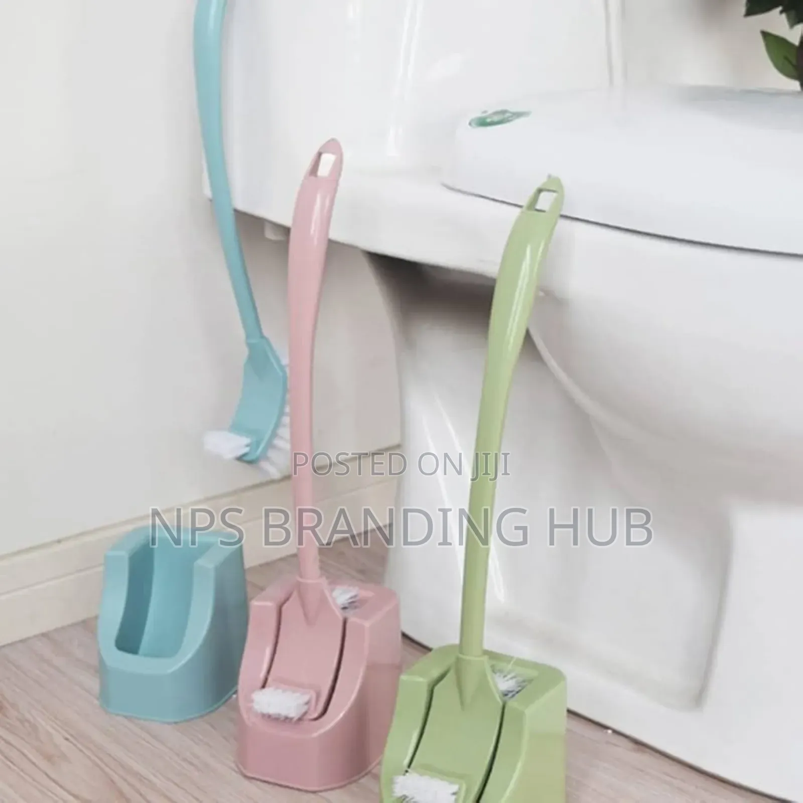 Double Sided Toilet Brush With Matching Stand P.O