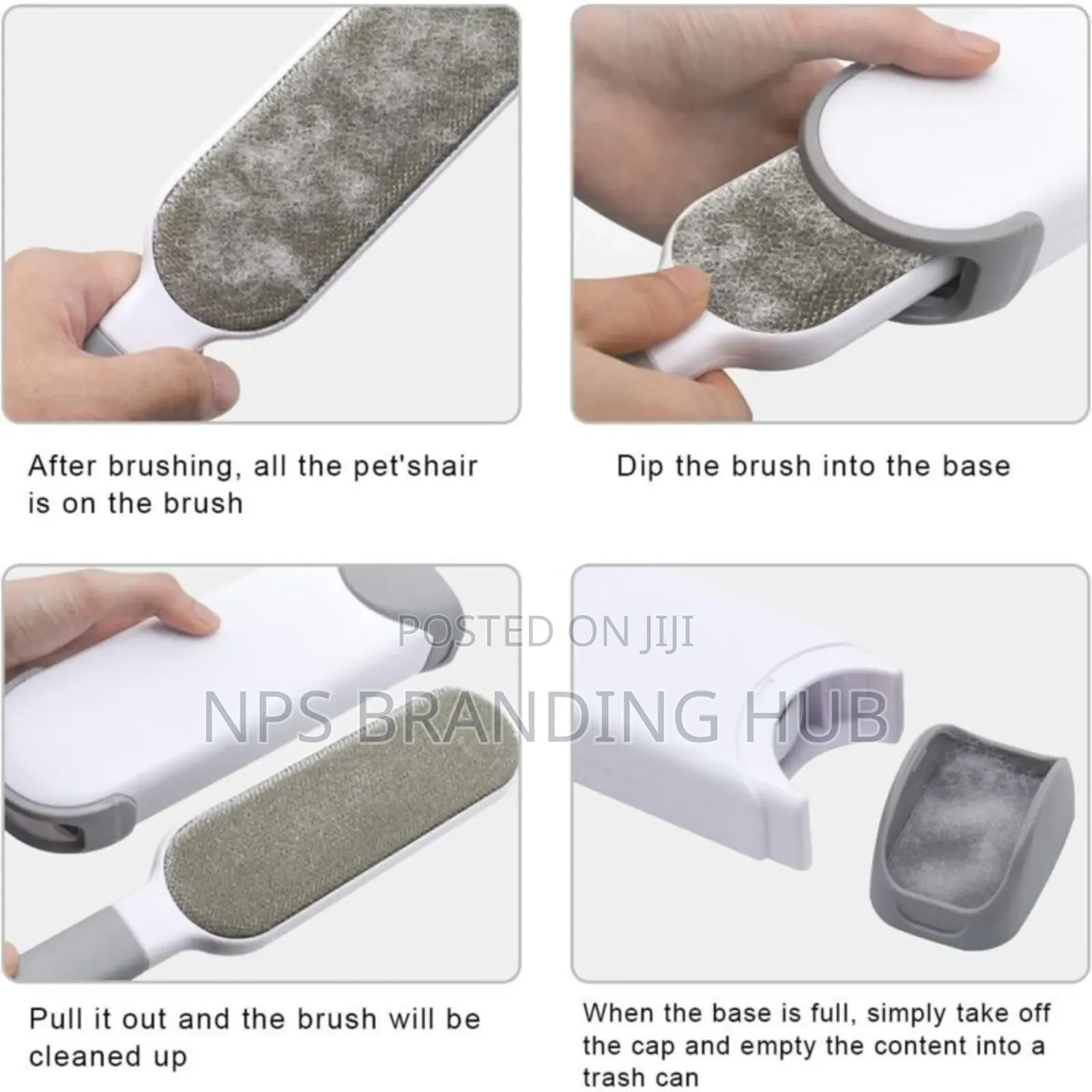 2 Sided Lint Remover Hair Fur Remover + Pocket (P.O)