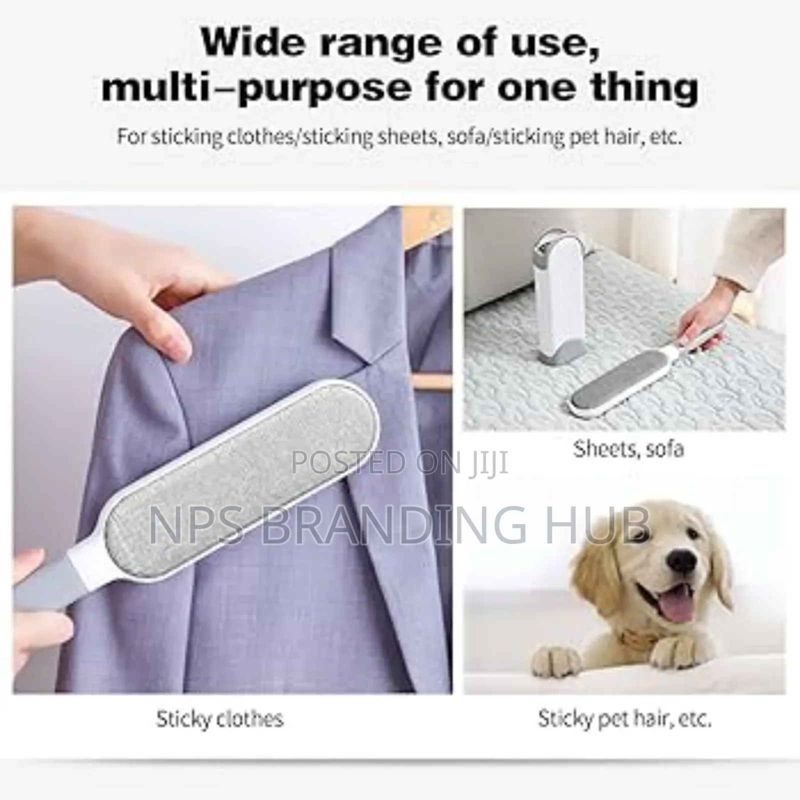 2 Sided Lint Remover Hair Fur Remover + Pocket (P.O)