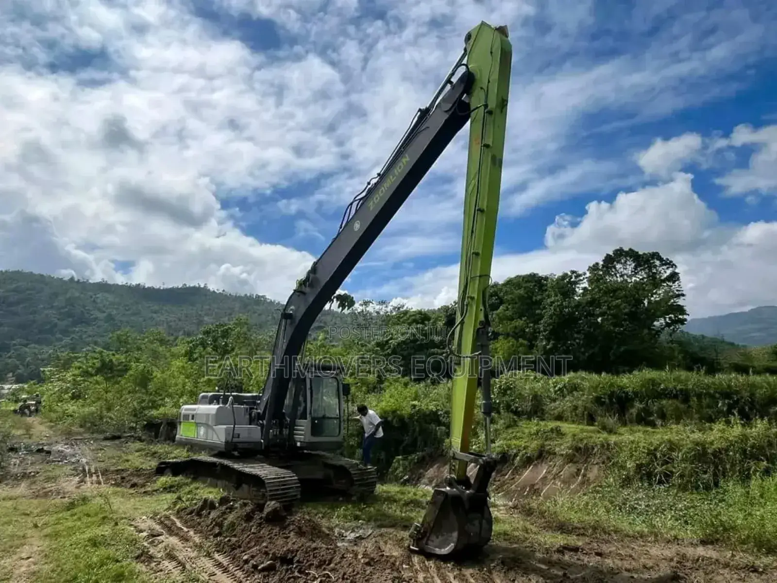 Long Arm Excavator for Hire