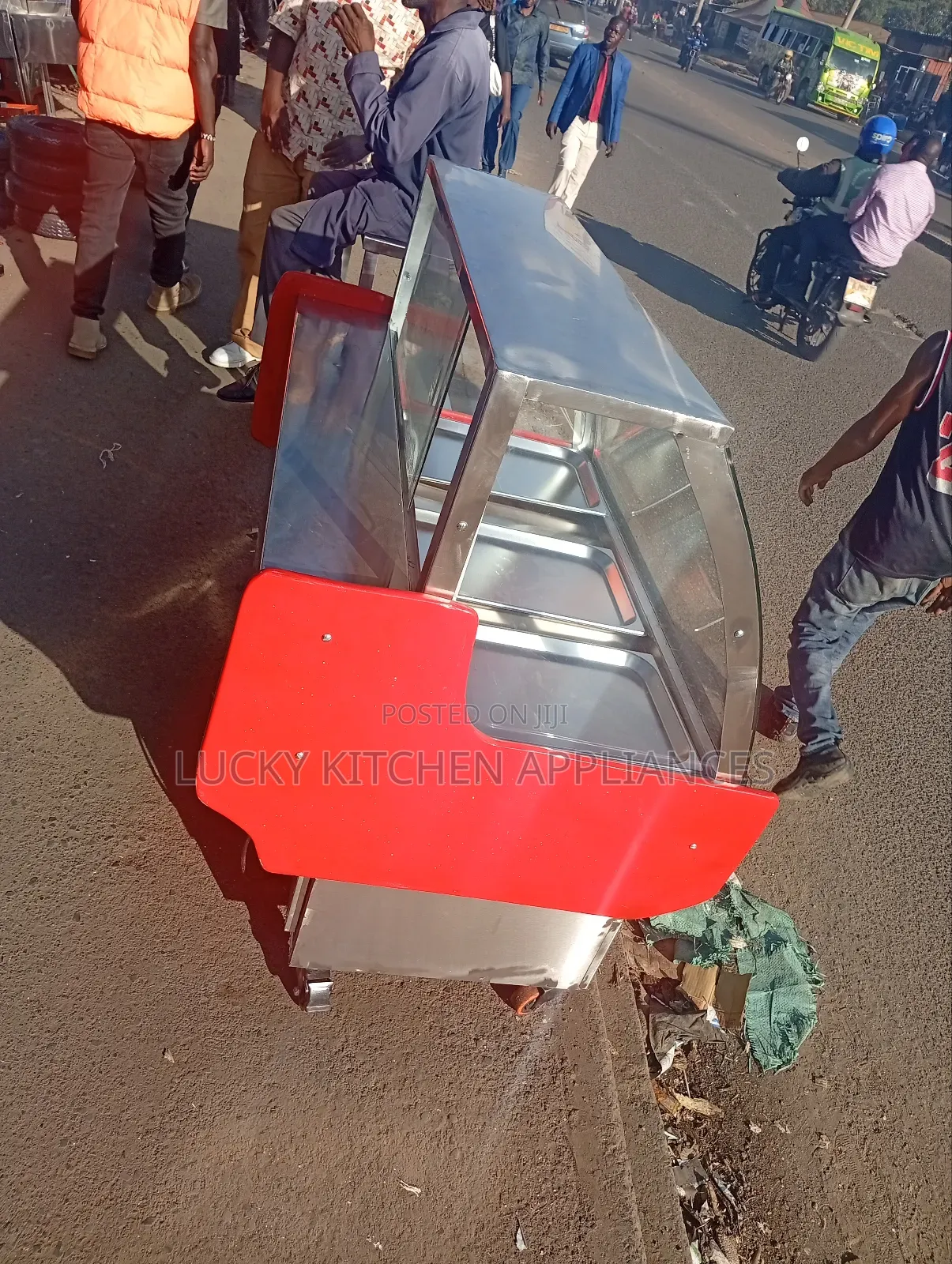Stainless Steel Meat Chiller Display.