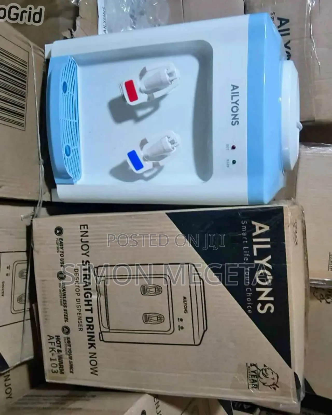 Ailyons Table Top Dispenser Hot and Normal in Stock