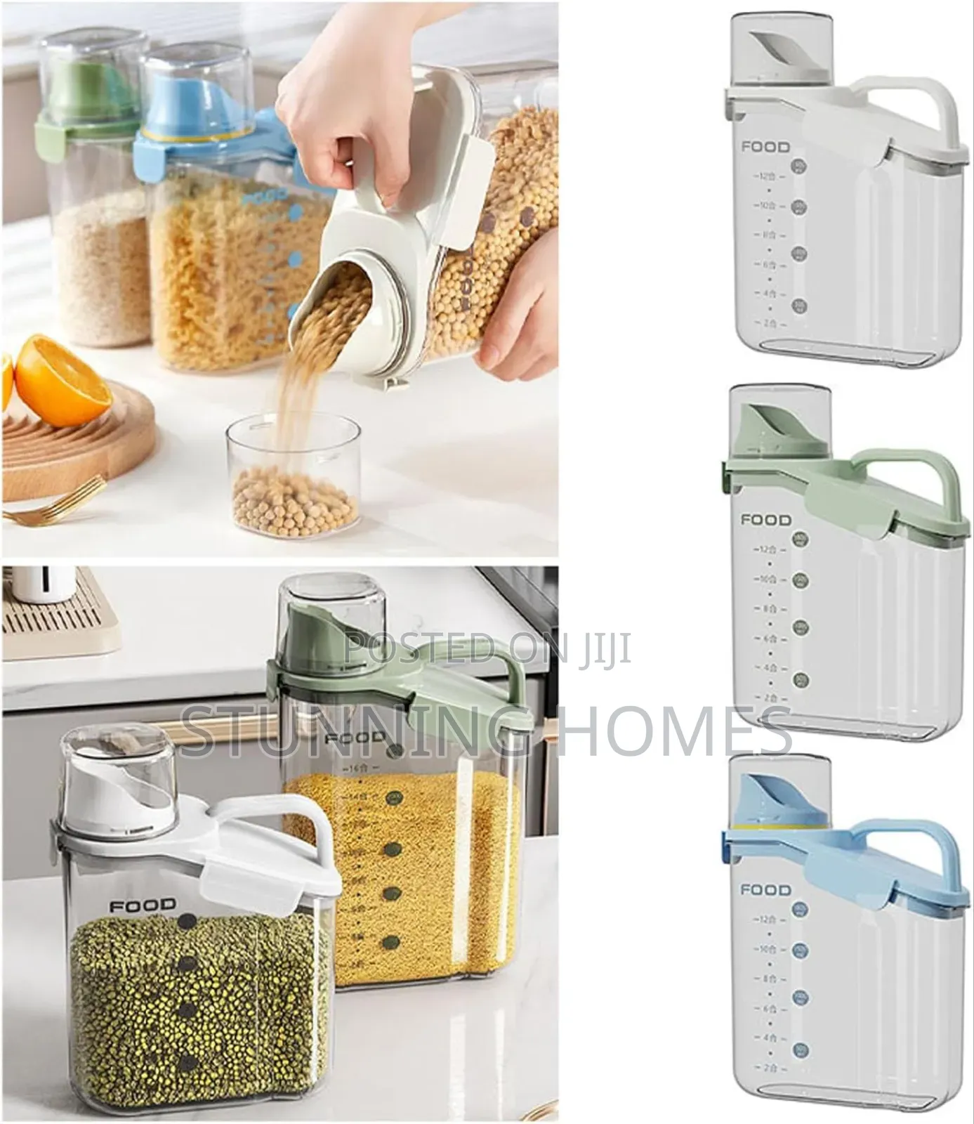 3kgs Airtight Cereals Container