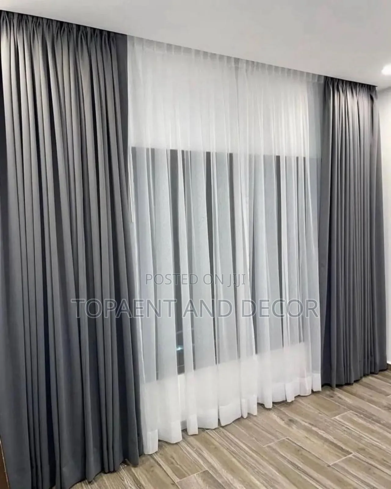 Light Filtering Grey Blackouts Curtains