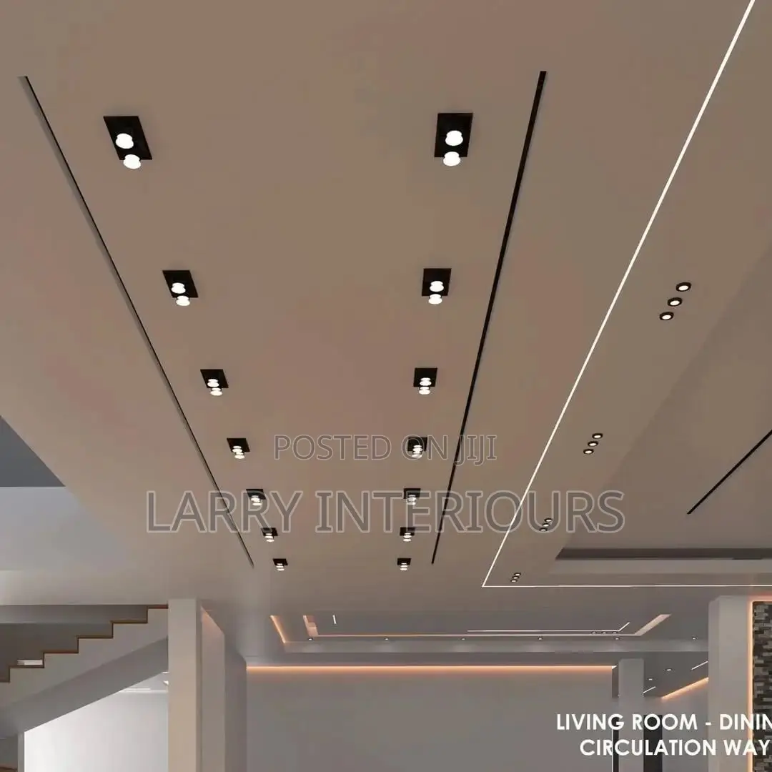Modern Gypsum Ceiling Installation – Professional Interior Works