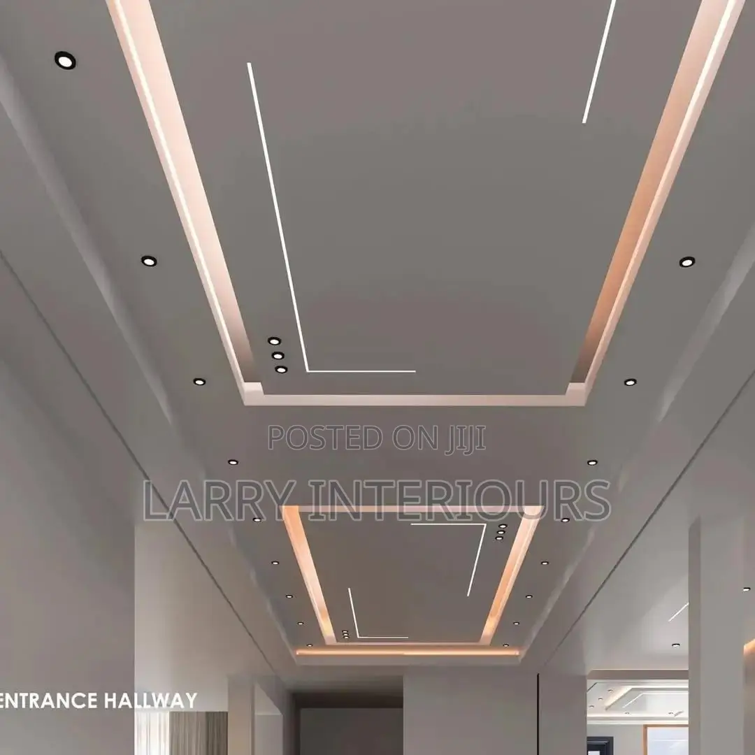 Modern Gypsum Ceiling With Led Lights