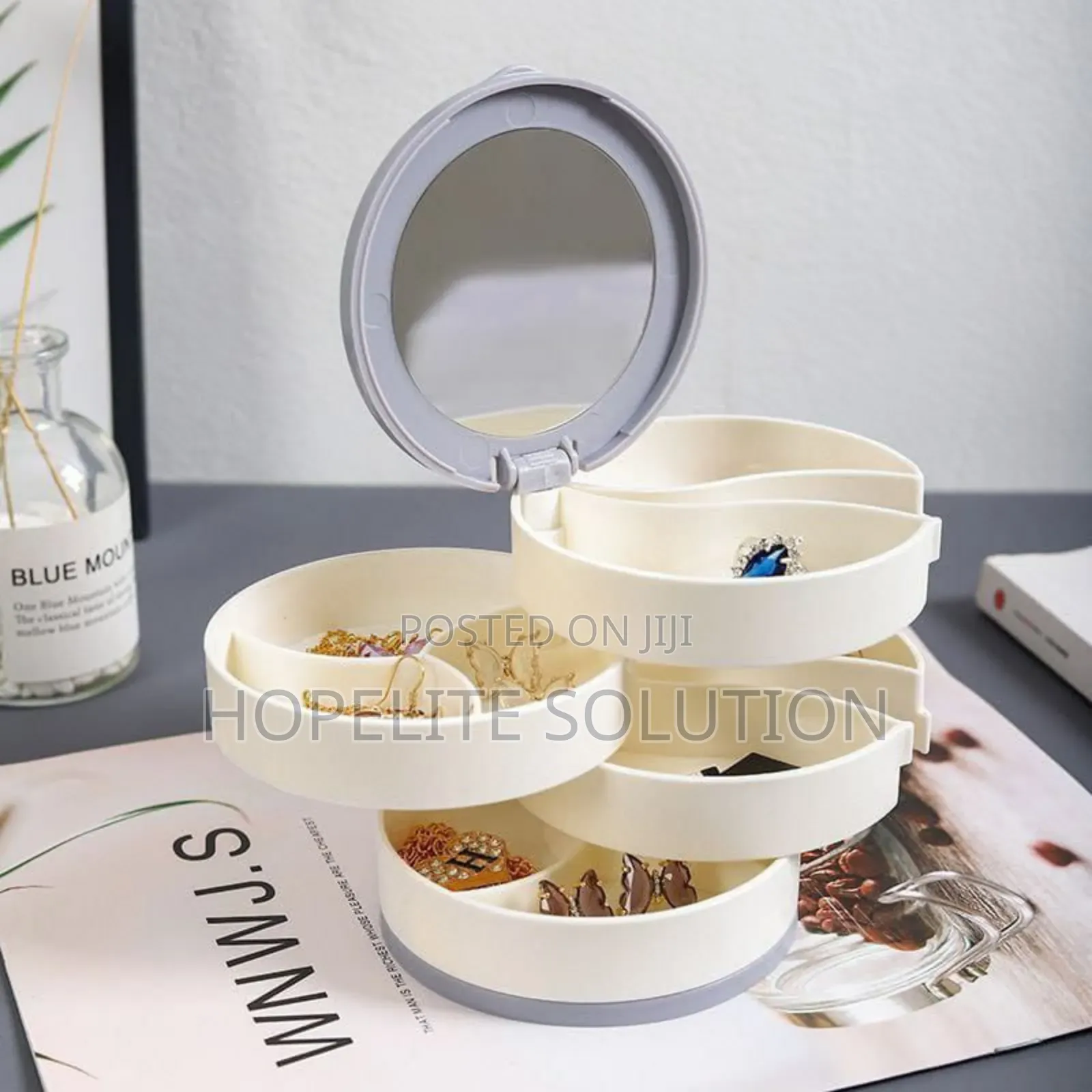 4 Layer Rotating Accessories Storage