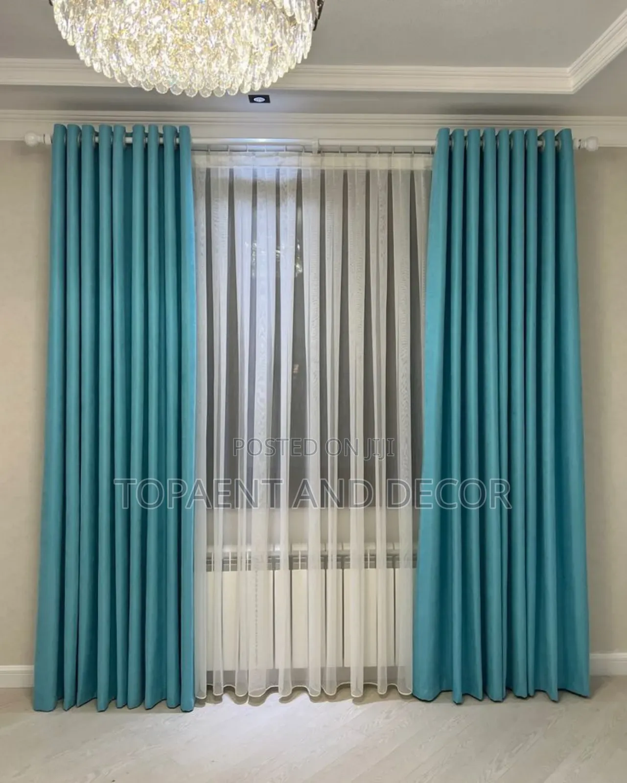 Stunning Turquoise Blue Curtains