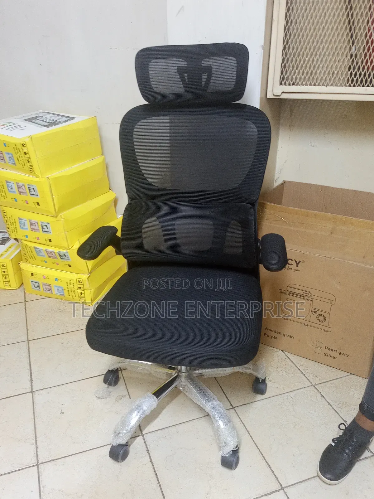 Orthopedic High Back Mesh Office Chair ~ Headrest 