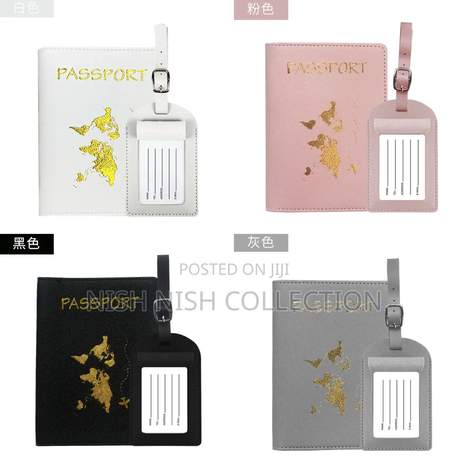 Passport Holder With Luggage Tag / Suitcase Tag