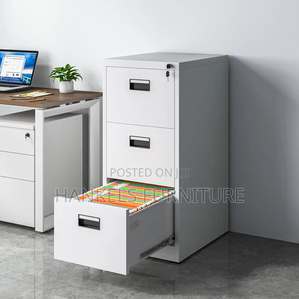 Metal 3 Drawer Filing Cabinet for Office Documents