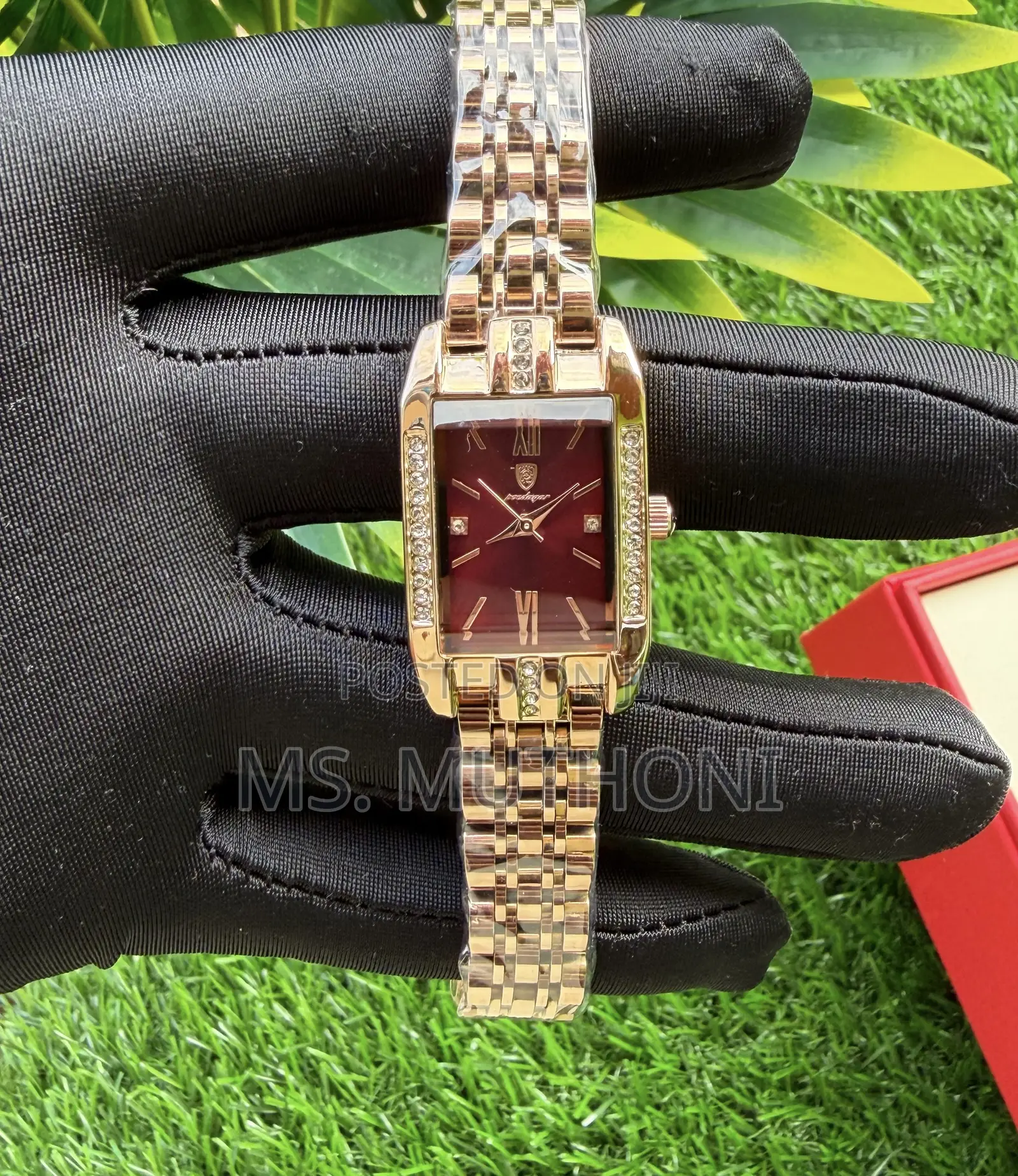  Ladies Gold Coated Wrist Watch 
