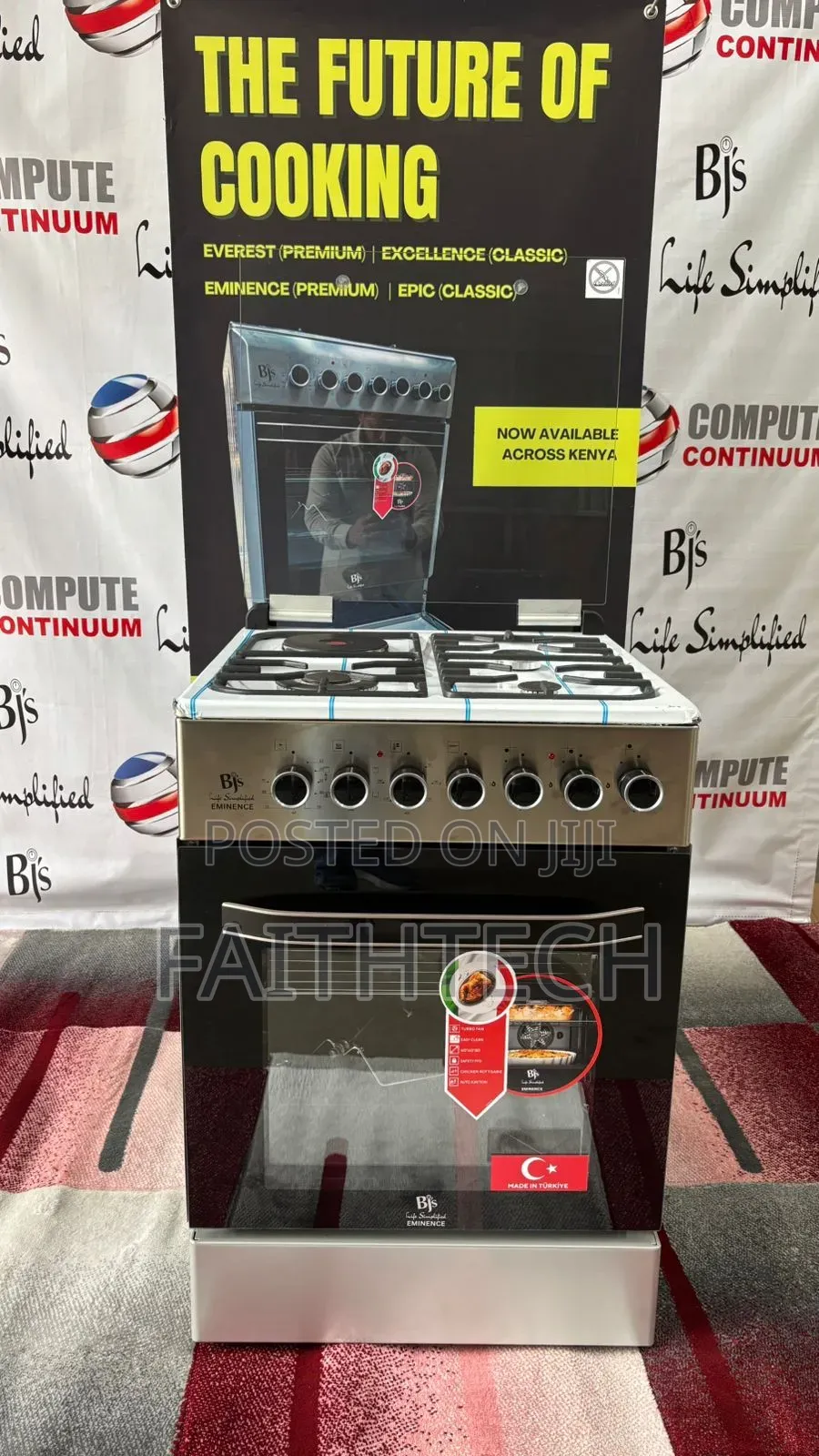  Eminence Inox – 60×60 Premium Cooker
 3 Gas + 1 Rapid