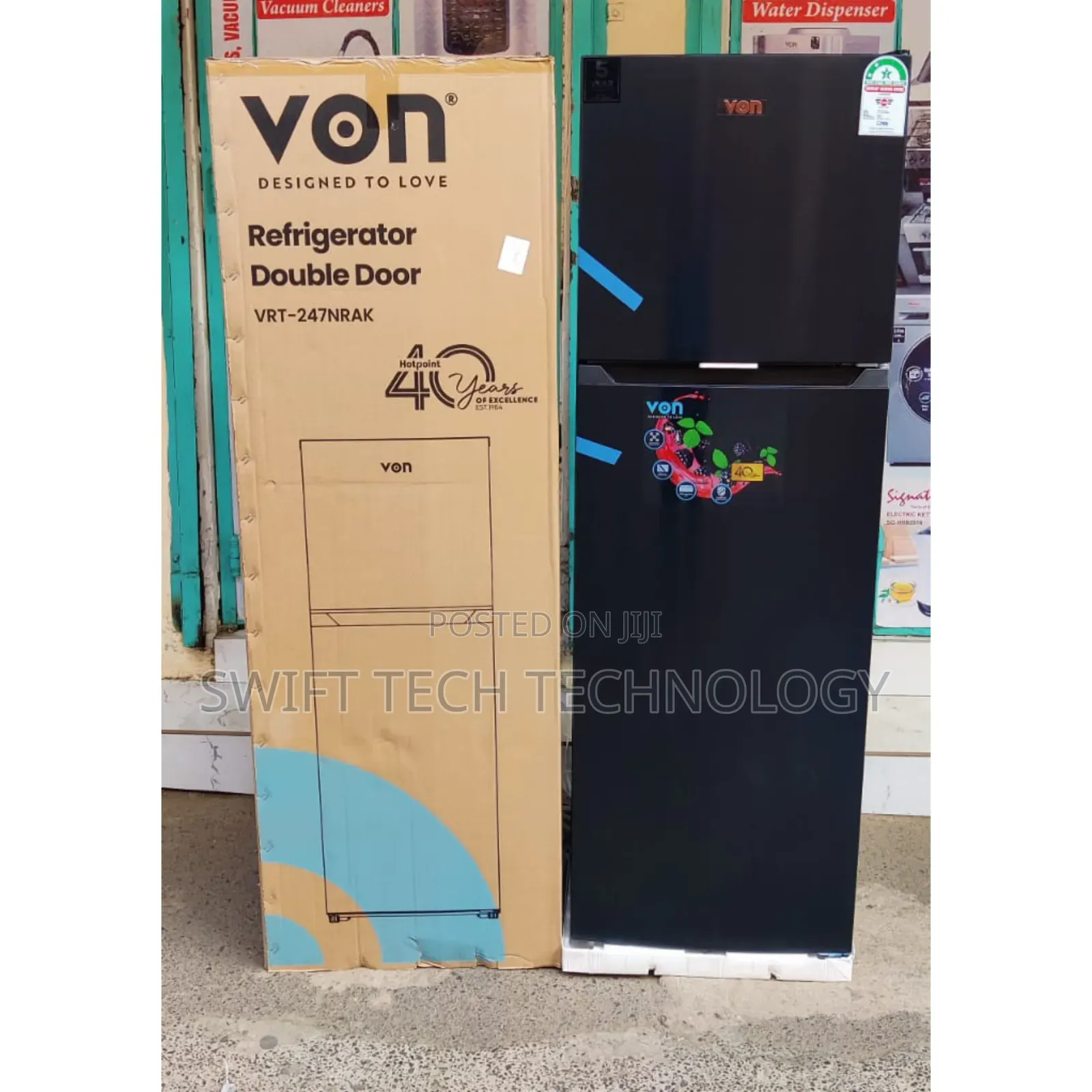 Von 247litres Double Door Fridge No Frost Double Door