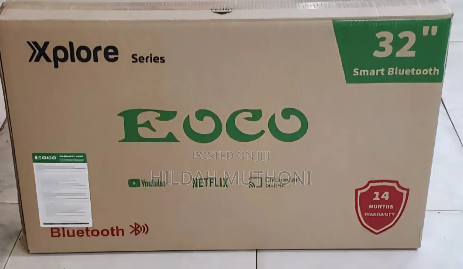 32 "Ecco Smart Android Digital Tv With Bluetooth