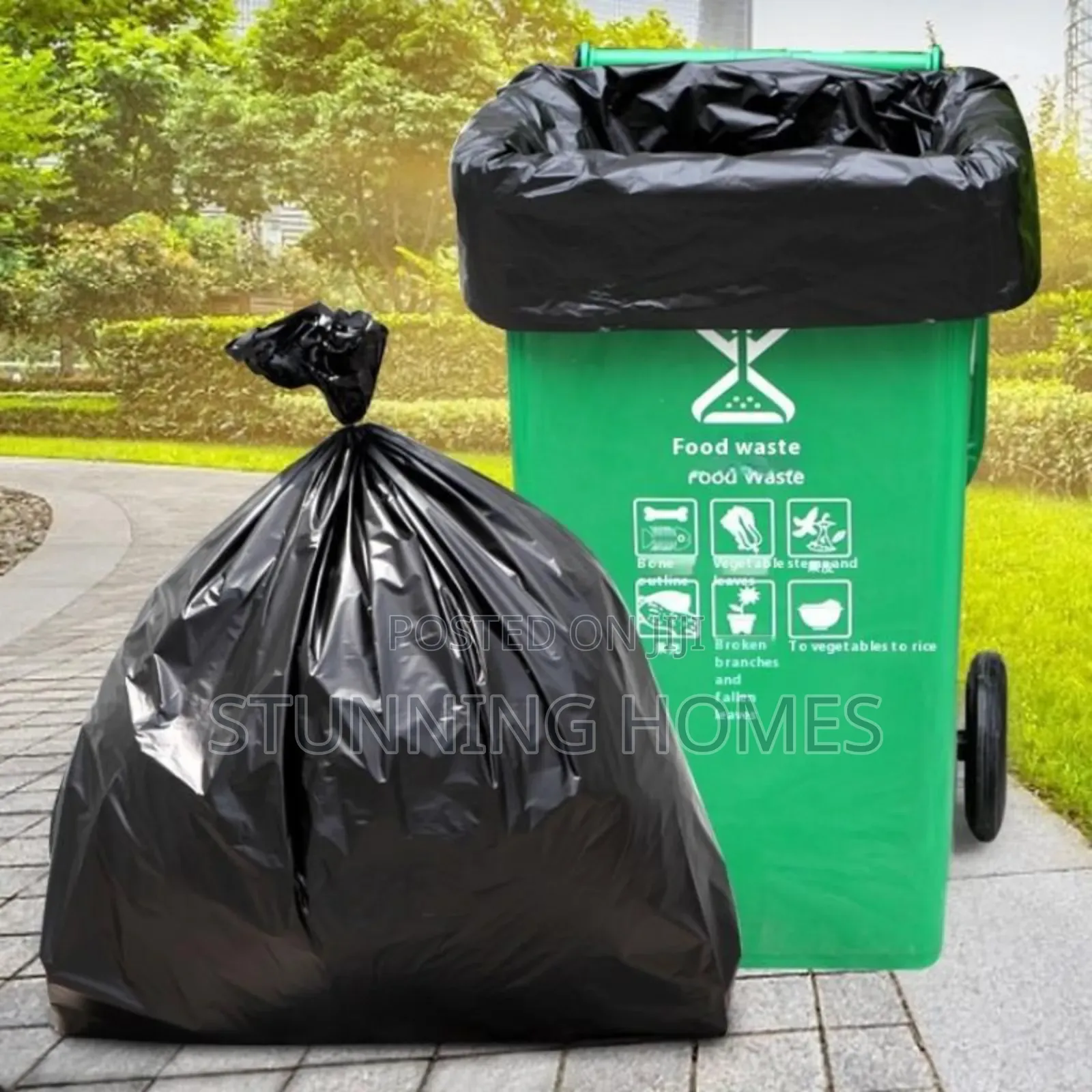 50pcs Set Large Trash  Bags