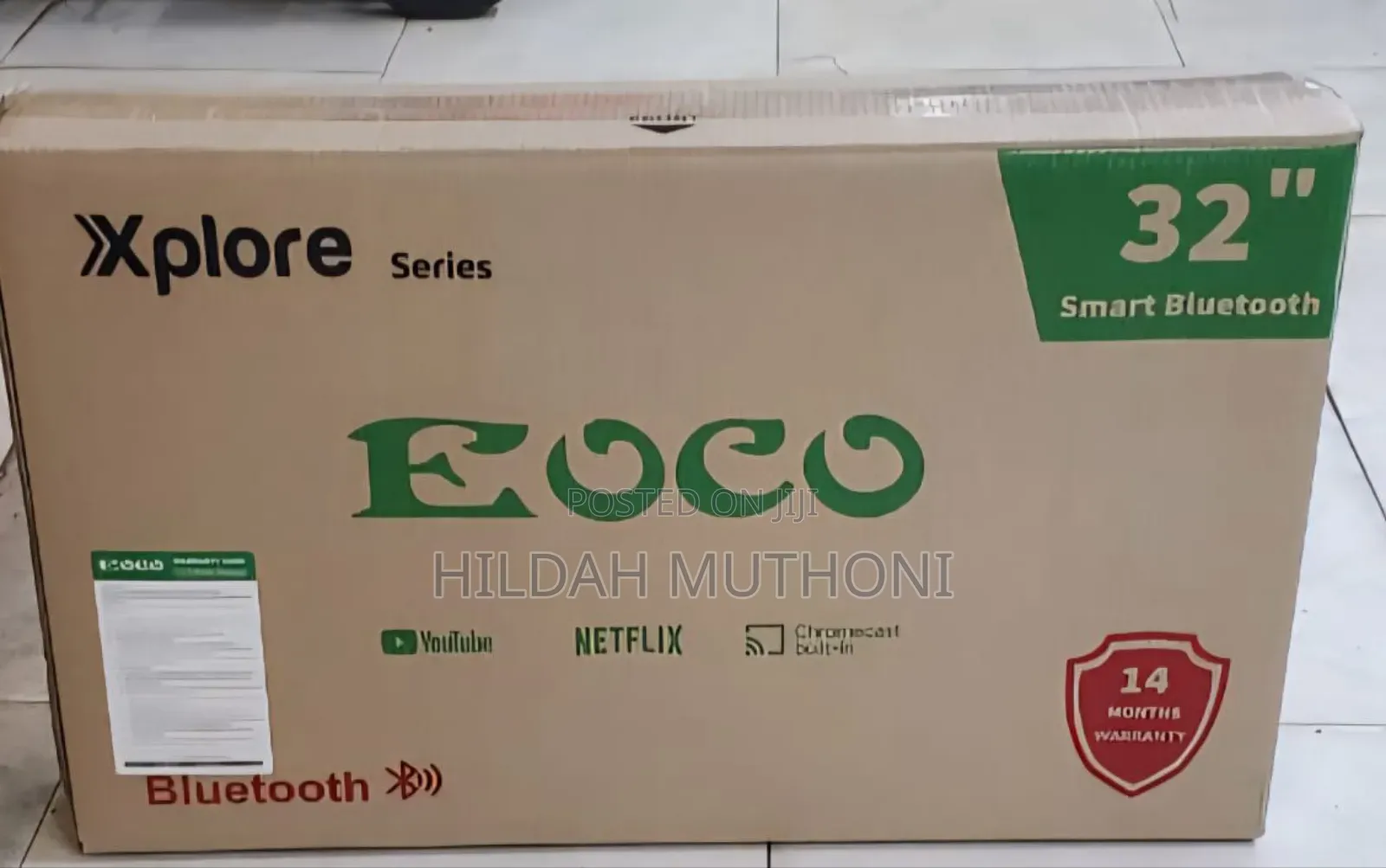 32 "Ecco Smart Android Digital Tv With Bluetooth