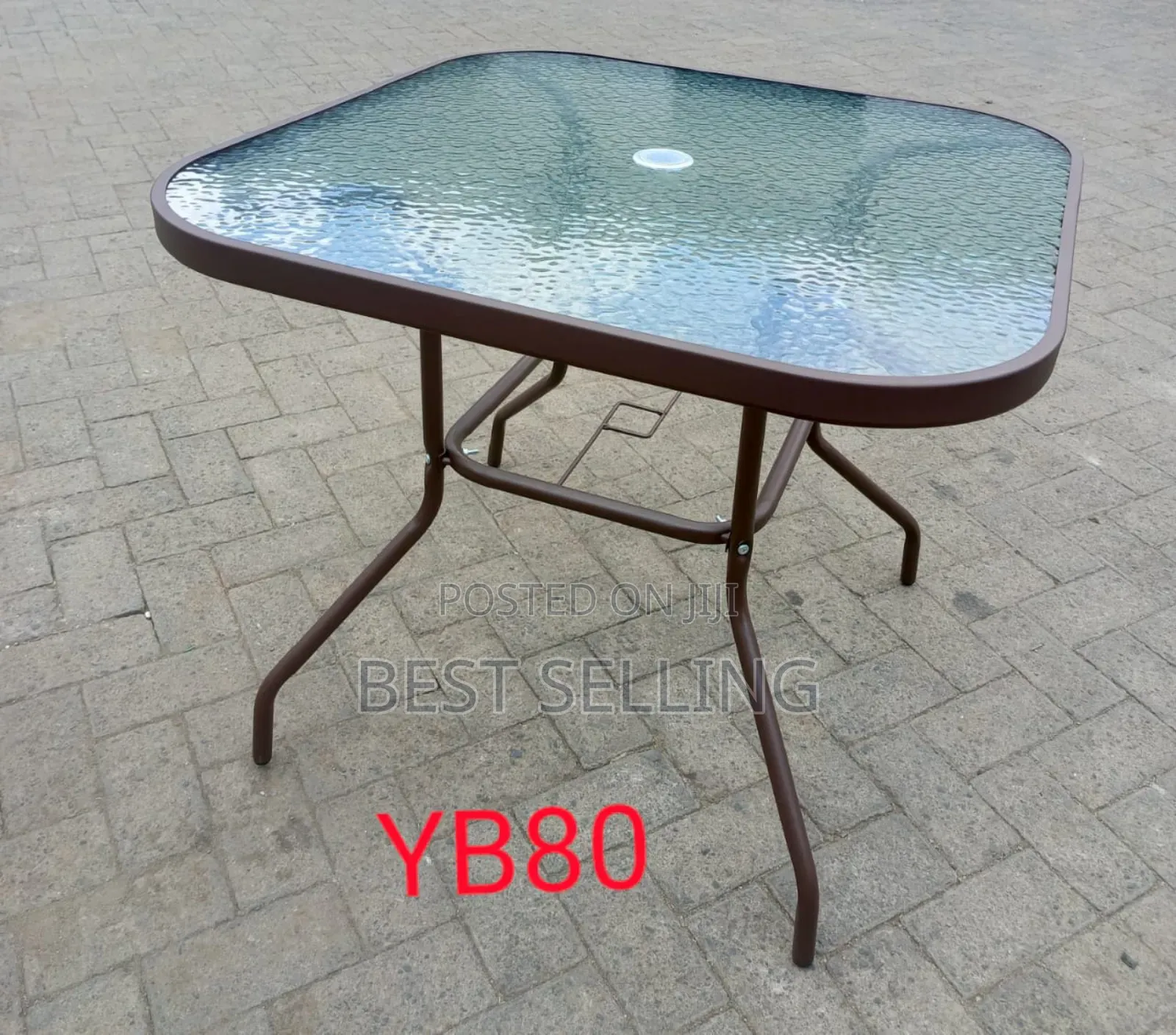 Squared Brown Balcony Table