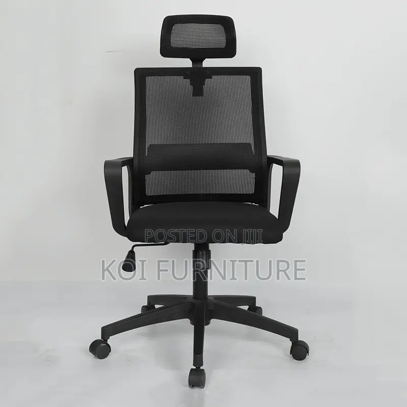 Office Chair : Modern Black Mesh Task Chair