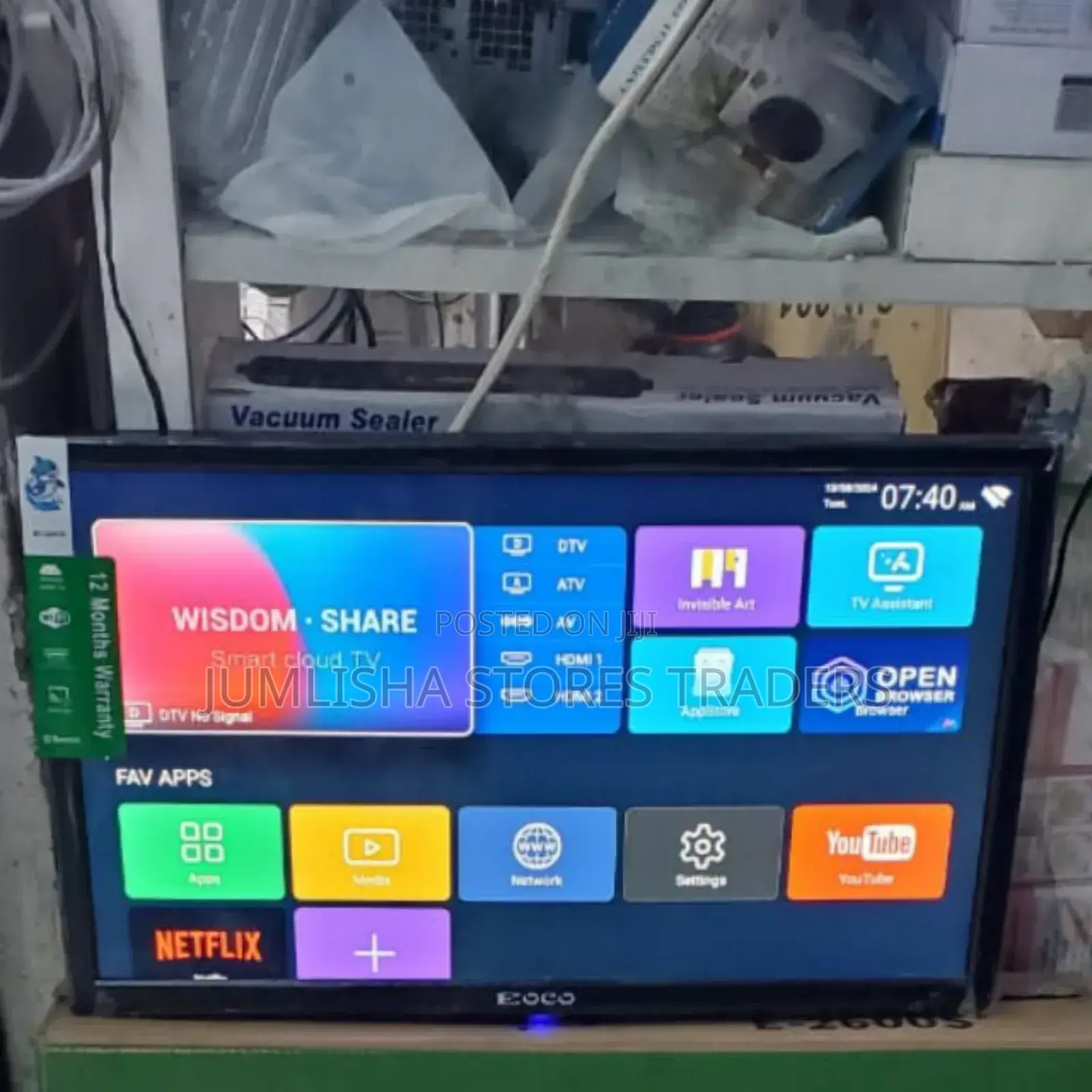 26 Inches Ac/Dc Ecco Smart Android Digital Tv With Bluetooth