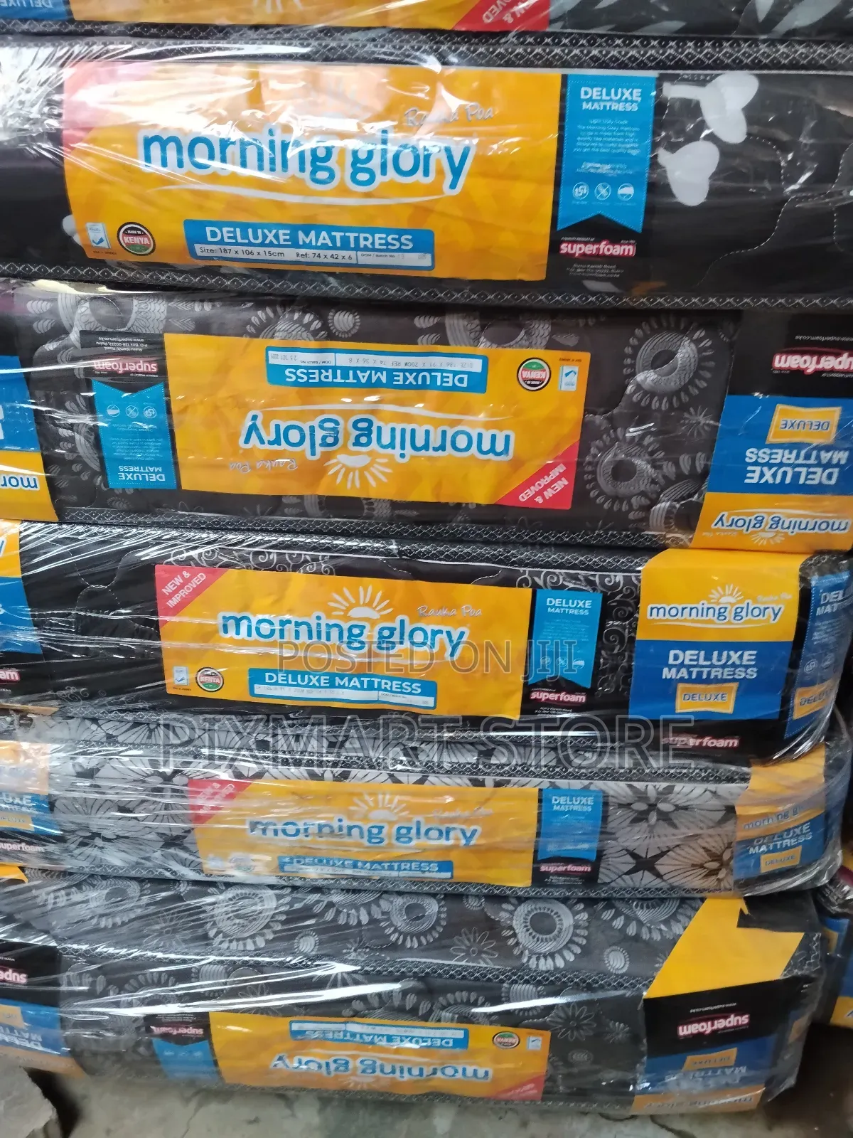 Morning Glory Mattress 31⁄2×6×6 Medium Density Deluxe Quilted Top