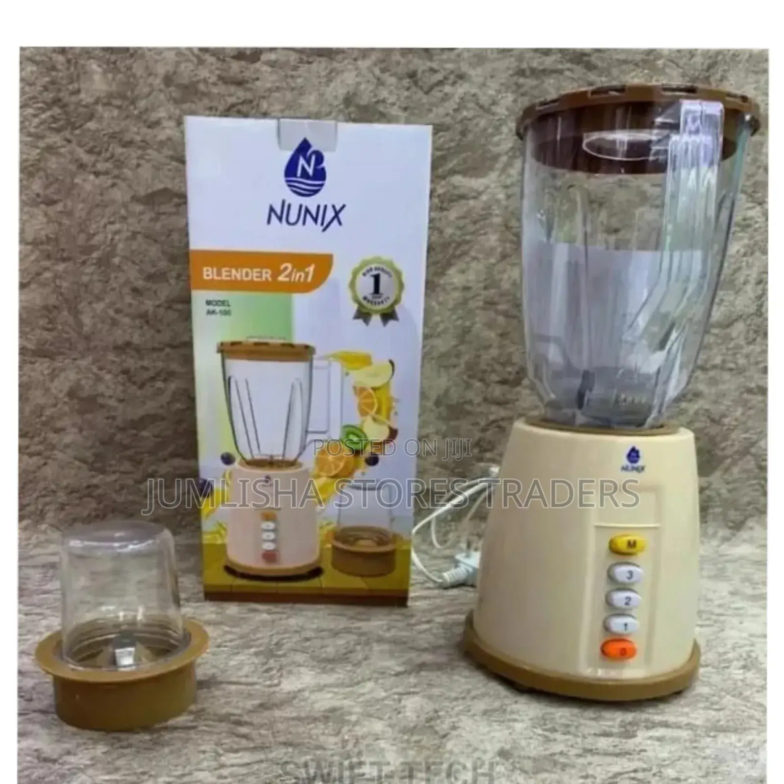 Nunix Ak-100 - 2 in 1 Blender With Grinding Machine - 1.5l (1yr Wrty)