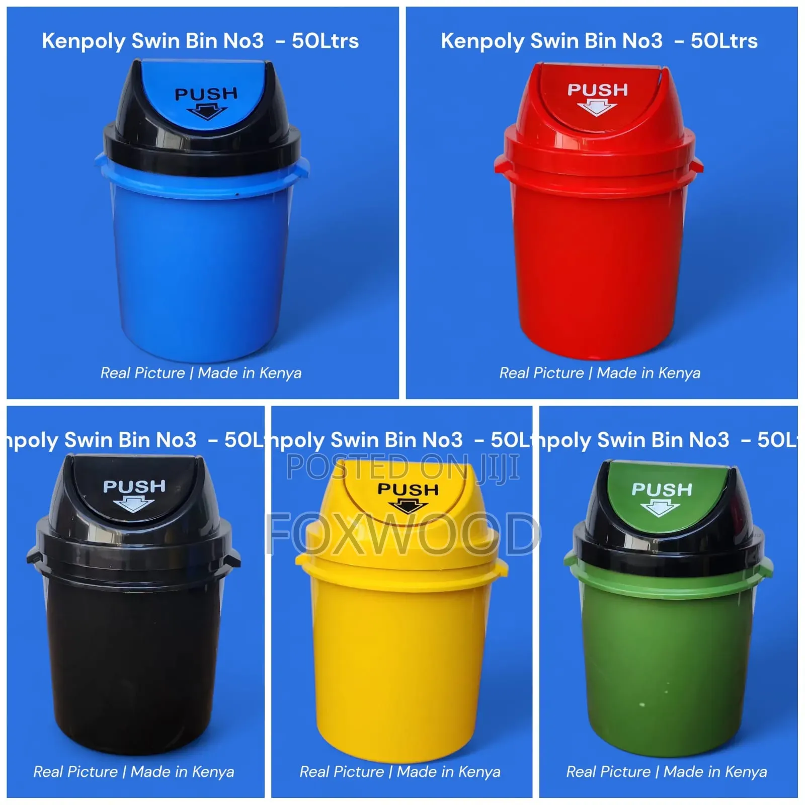Kenpoly Swing Bin 1 – 68 Litres