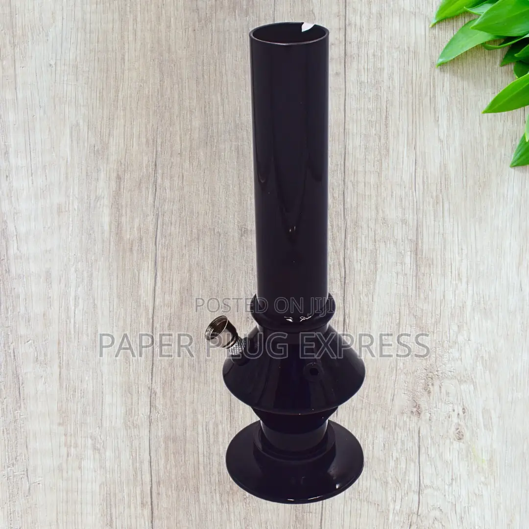 10" Black Acrylic Water Bong