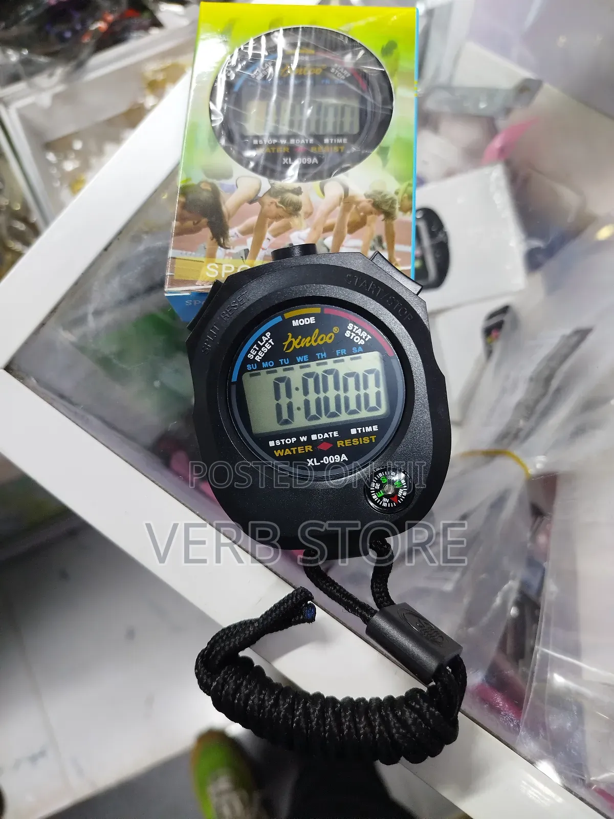 Digital Stop Watch With A Compass