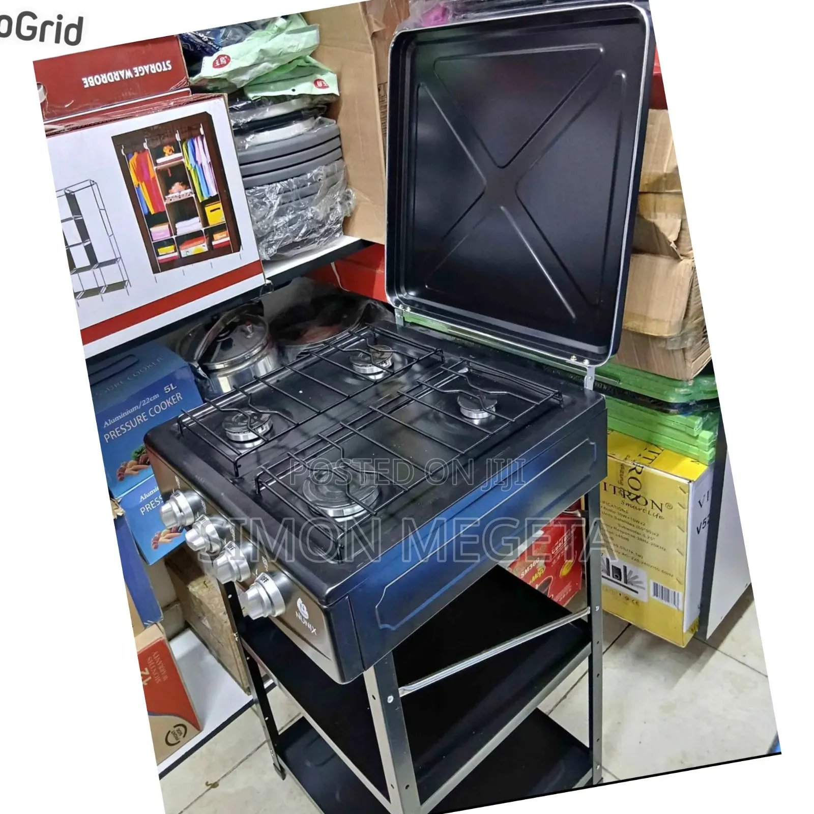 New Nunix Full Gas Cooker With Shelf Available