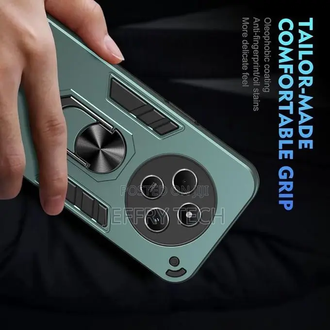 Xiaomi Redmi 14c Luxury Ring Back Cover Stand Armor Shockproof Case.