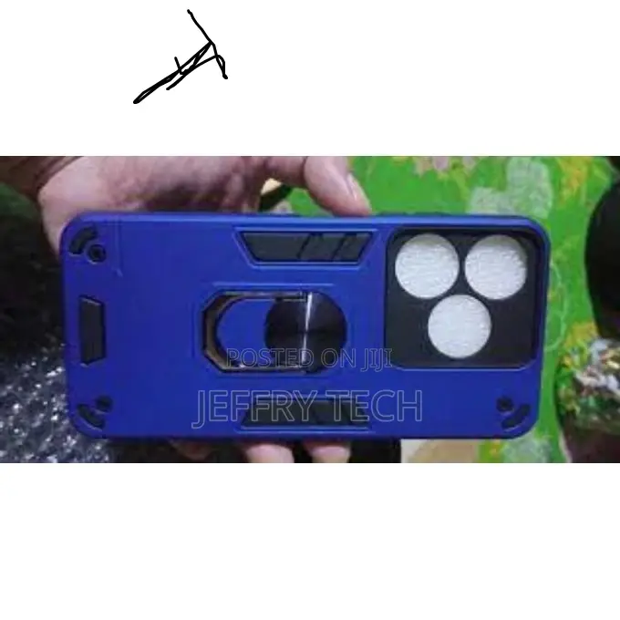 Infinix Hot 30 Play Shockproof Hybrid Armor Magnetic Ring Stand Cover