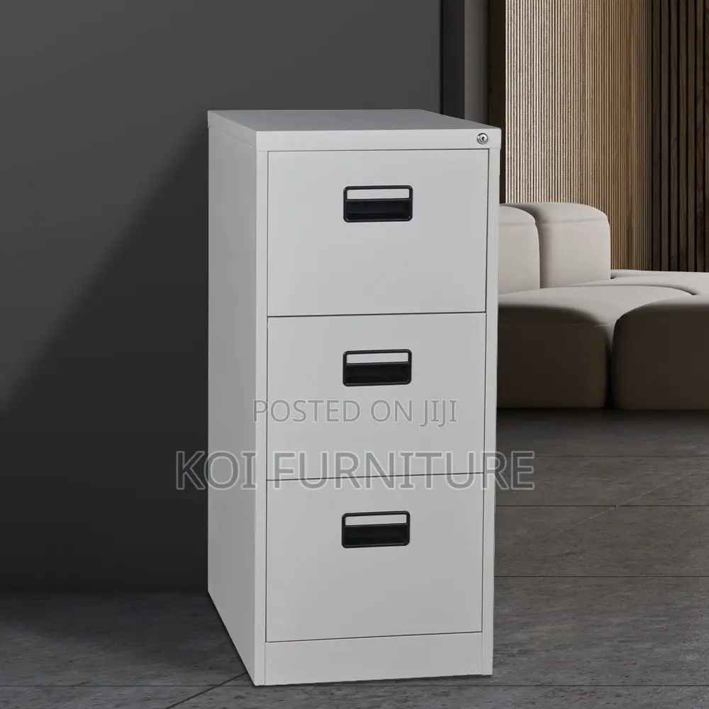 Office Cabinet; Modern Gray 3 Lockers Office Filing Cabinets